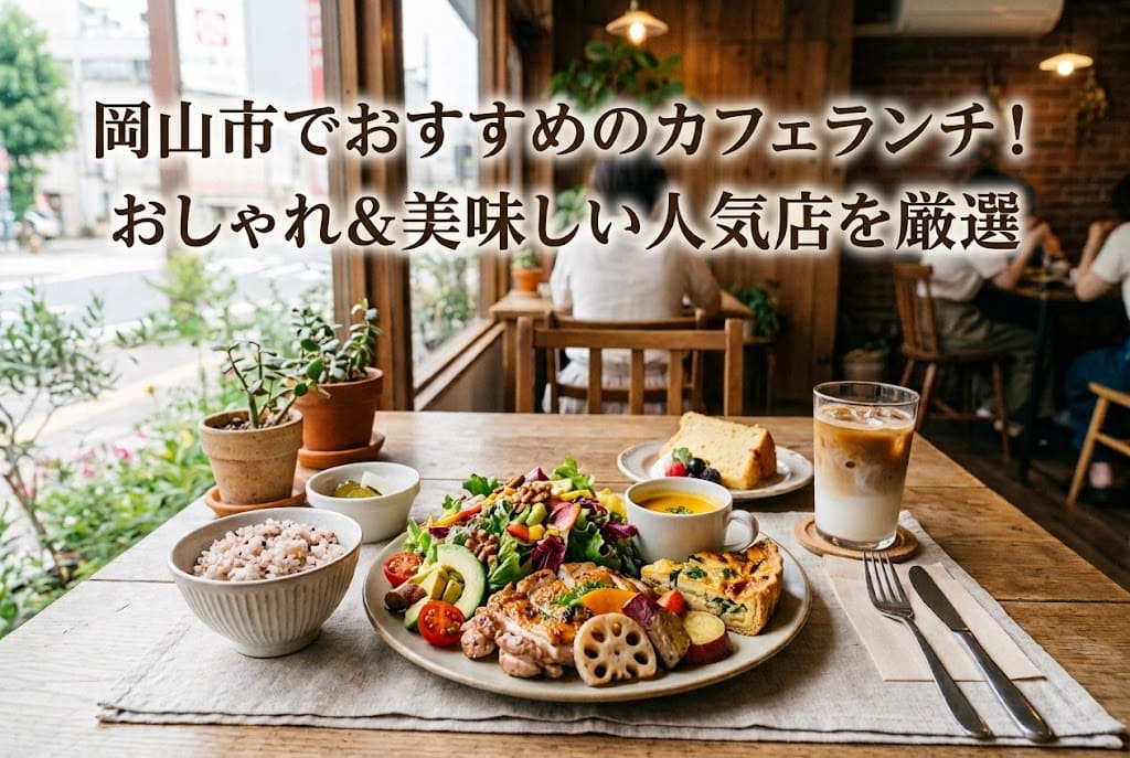 岡山市でおすすめのカフェランチ15選 アイキャッチ