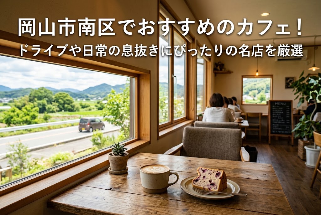 岡山市でおすすめのカフェ南区10選 アイキャッチ