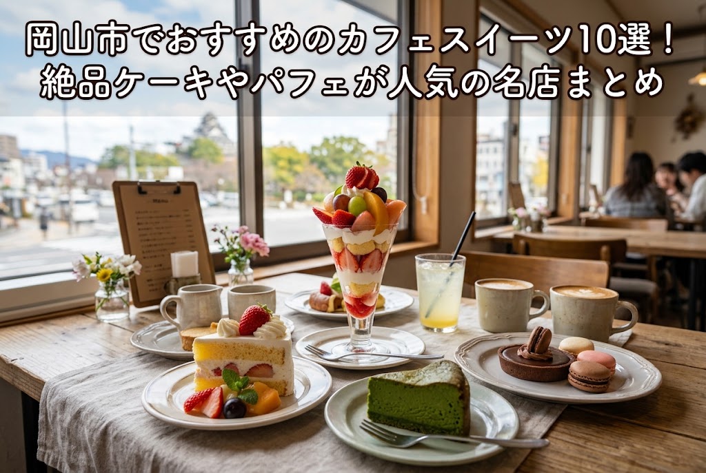 岡山市でおすすめのカフェスイーツ10選 アイキャッチ