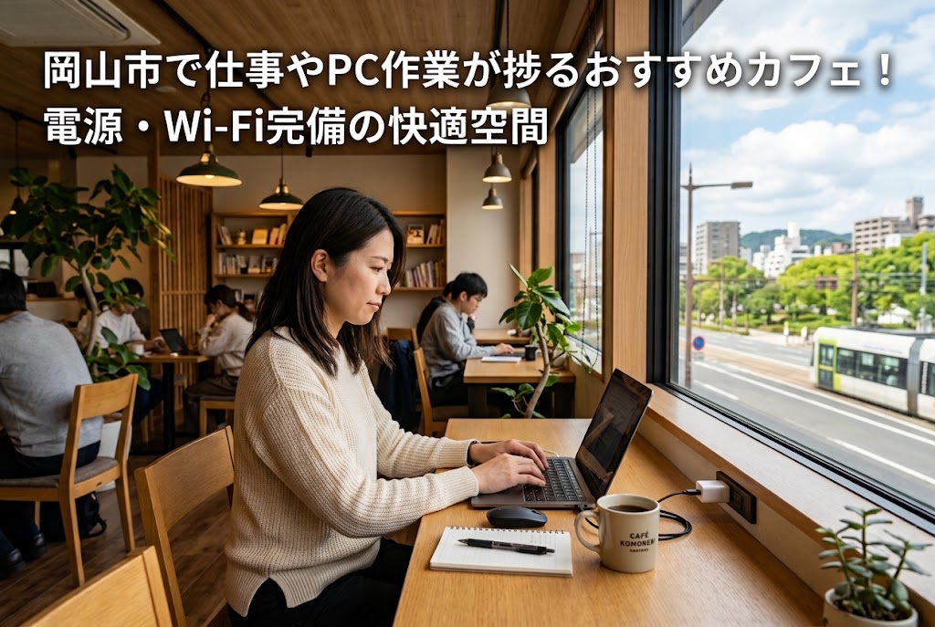 岡山市でおすすめのカフェ仕事8選 アイキャッチ