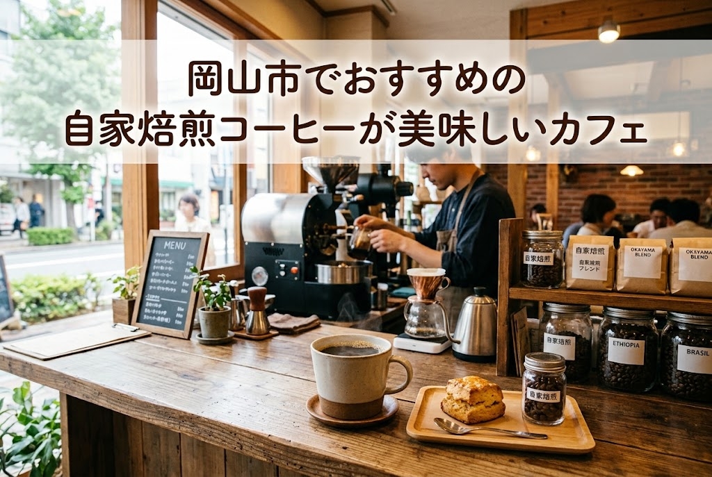 岡山市でおすすめのカフェ自家焙煎コーヒー10選 アイキャッチ
