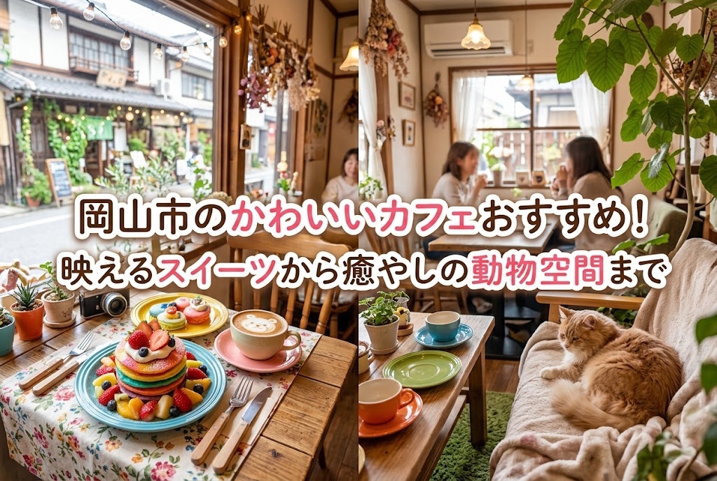 岡山市でおすすめのカフェかわいい10選 アイキャッチ