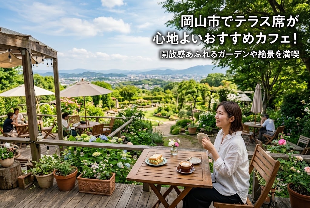 岡山市でおすすめのカフェテラス10選 アイキャッチ